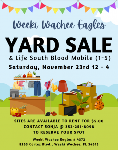 Yard Sale @ Weeki Wachee Eagles | Weeki Wachee | Florida | United States