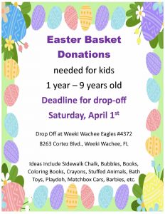 Easter Basket Donations for kids!